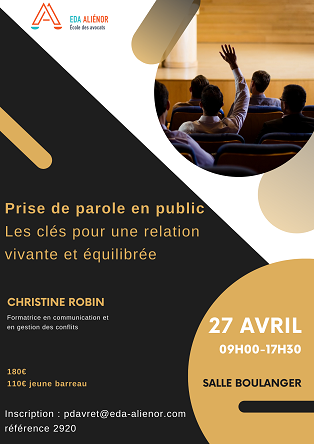 Formation 2920 - 27/04